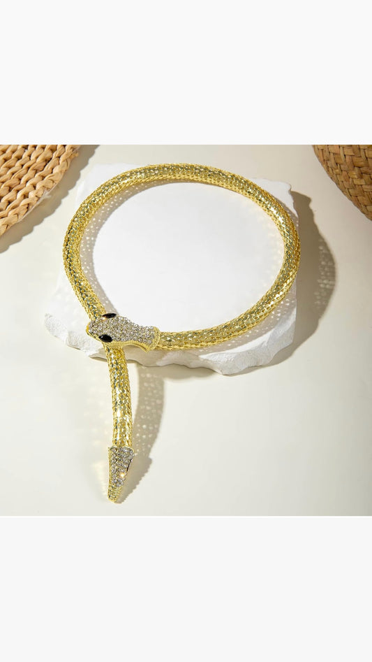 Anti tarnish Snake nackless