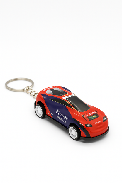 Moving car keychain